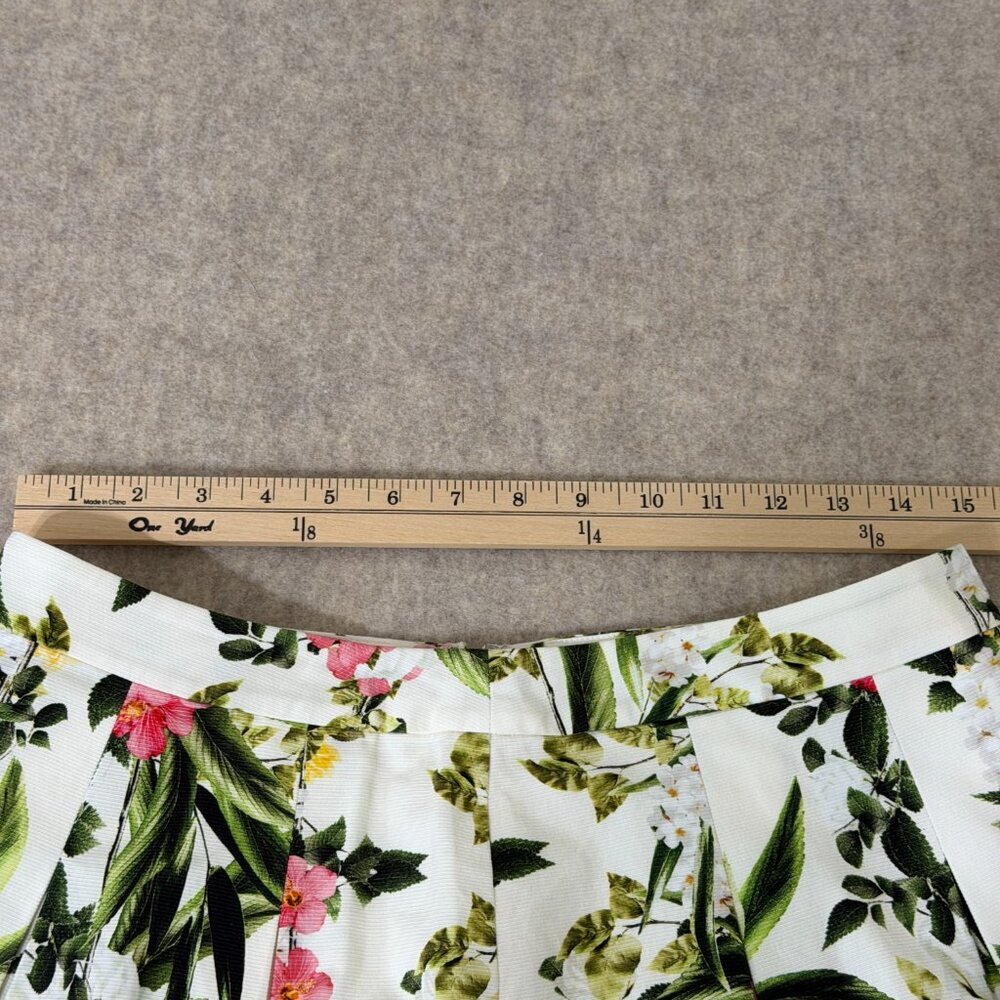 Talbots Floral Pleated A-Line Skirt Size 8 Garden Party Spring - Picture 8 of 13